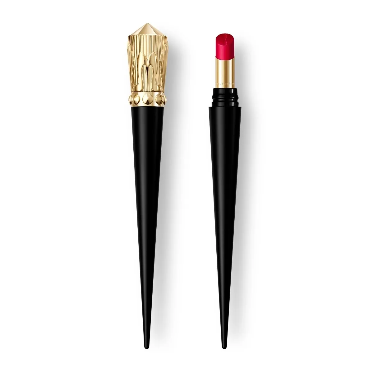 Christian Louboutin Rouge Stiletto Lumi Matte – Matte Lipstick – Drama Rose 814L - Beauty - front view